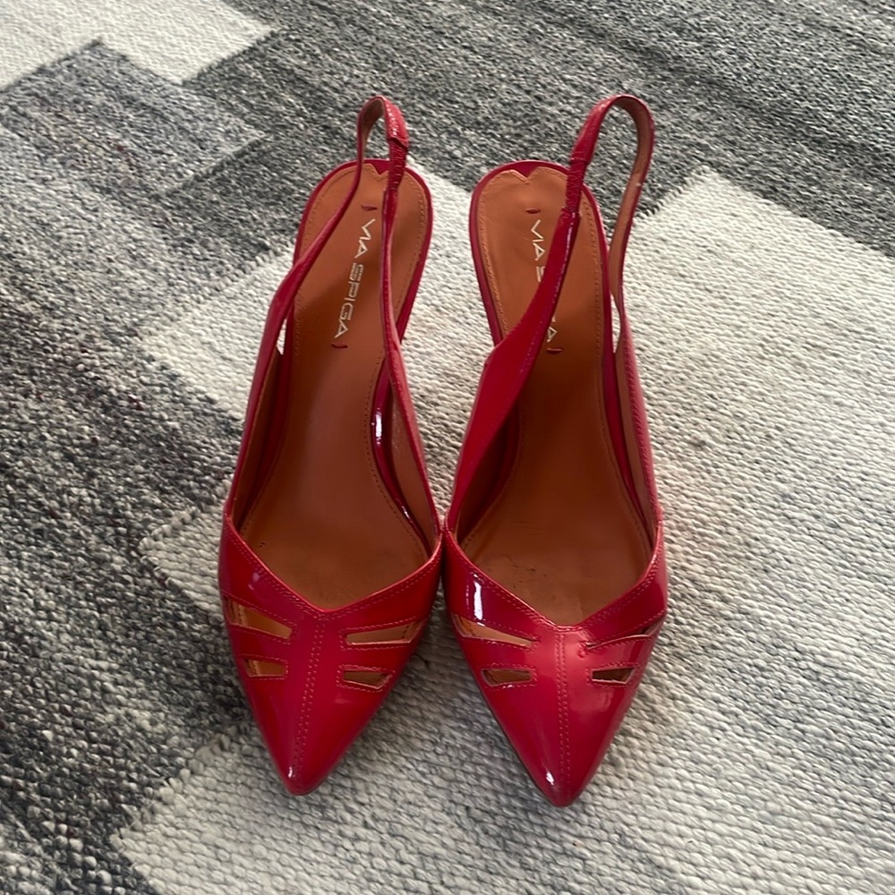 Via Spiga Rose Patent Heels